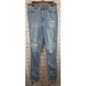 Old Navy Rockstar Super Skinny Jeans 12 Tall Extra High Rise Distressed